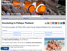 Tablet Screenshot of pattayasnorkeling.com